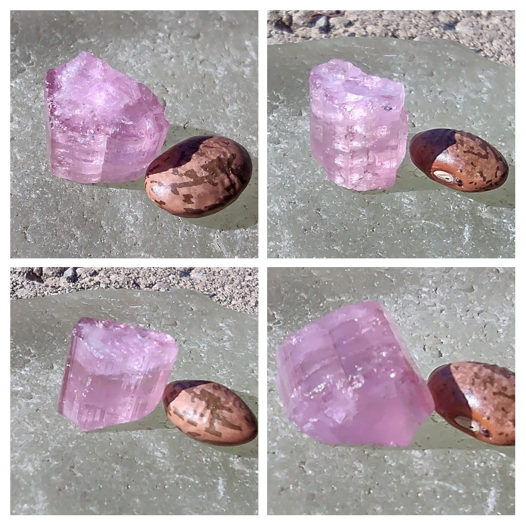 pink tourmaline from OCEANVIEW MINE IN sand Diego county